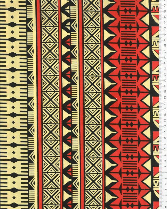 Polynesian fabric TURE Red - Tissushop